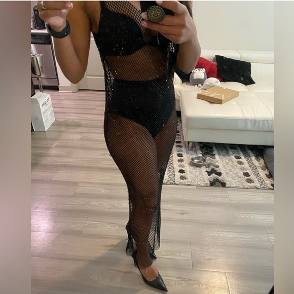 Zara Limited Edition Rhinestone
Mesh Dress - Picture 6 of 16